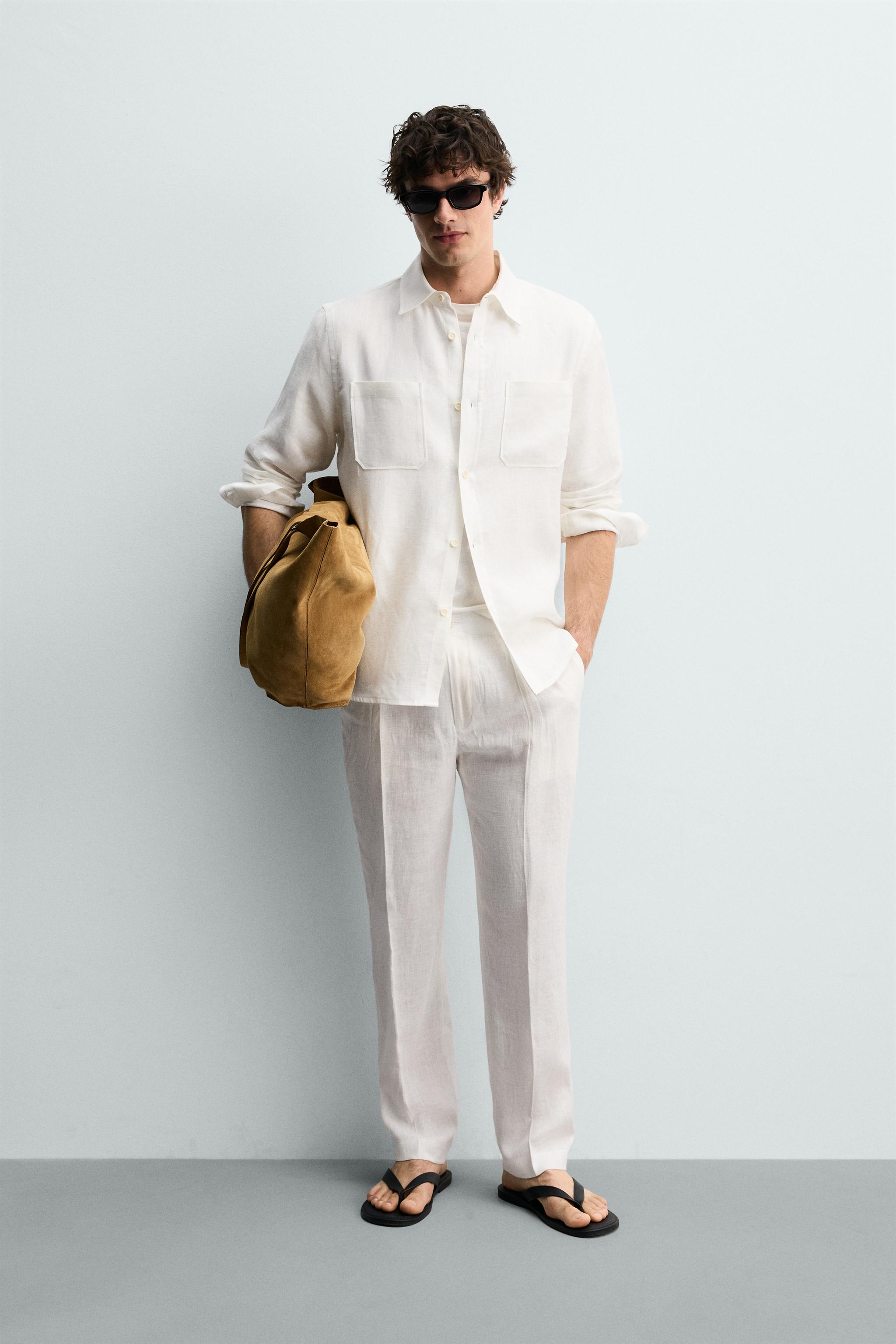 CHEMISE REGULAR FIT 100% LIN