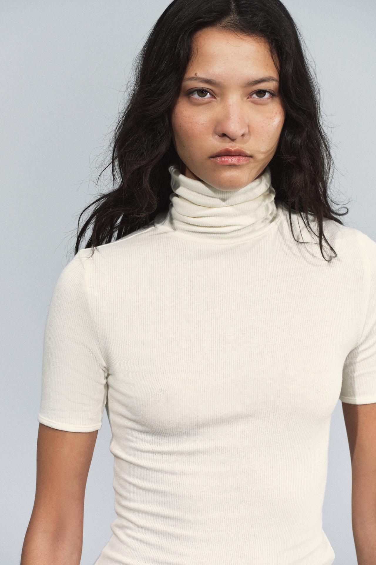 SHORT SLEEVE T-SHIRT — Ecru