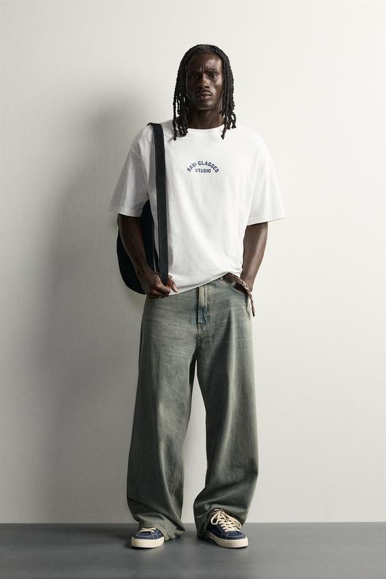 RELAXED FIT GRAPHIC T-SHIRT - White de Zara - Imagen 0
