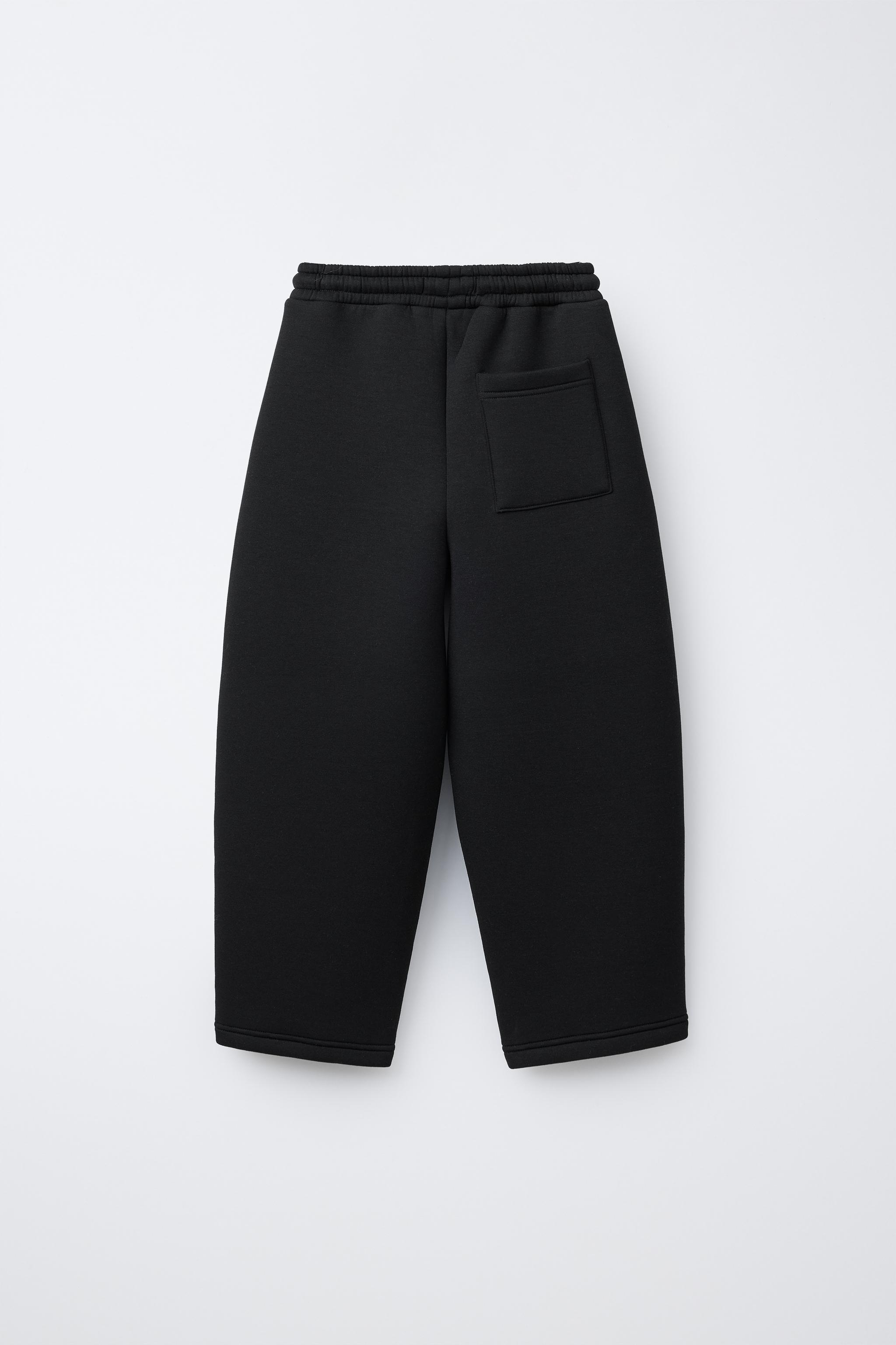 NEOPRENE EFFECT STRAIGHT FIT PANTS