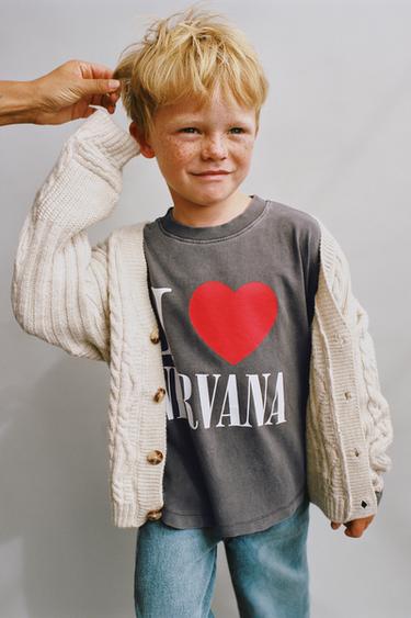 CAMISETA GARMENT DYE NIRVANA ® - Negro de Zara