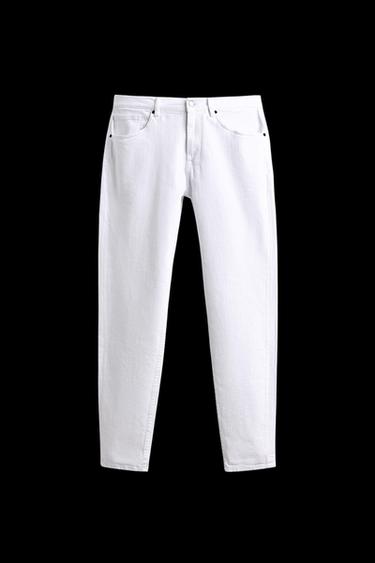Zara SLIM FIT JEANS - White