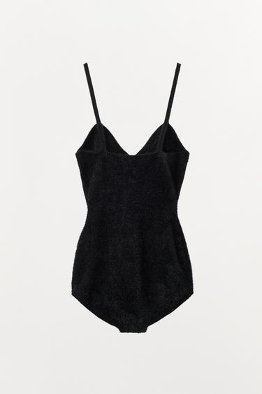 BODY EN POLYAMIDE - Noir de Zara - Image 5
