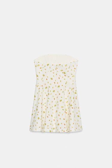 ROBE COURTE À FLEURS - unique de Zara - Image 5
