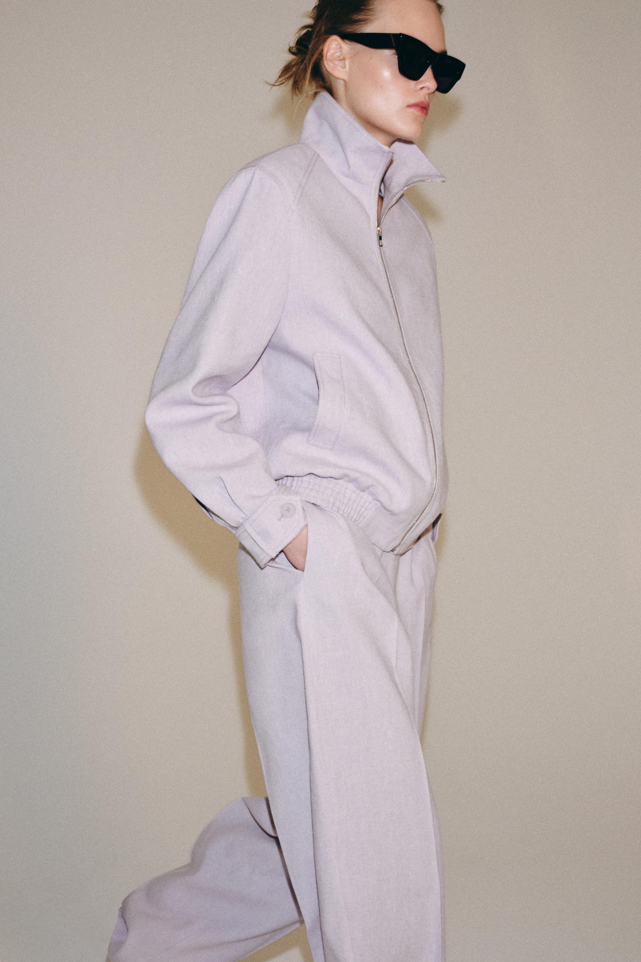 Женские брюки Zara ZW COLLECTION BALLOON TROUSERS — фото 4