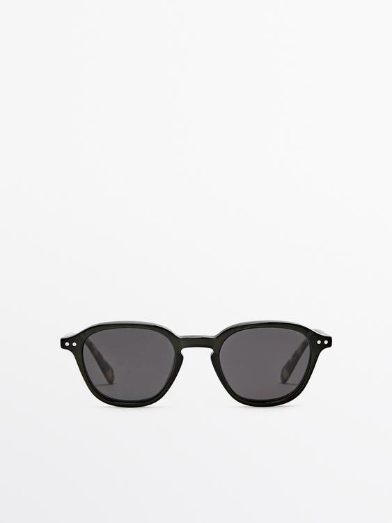 Lunettes de soleil rondes - Vert de Zara - Image 0