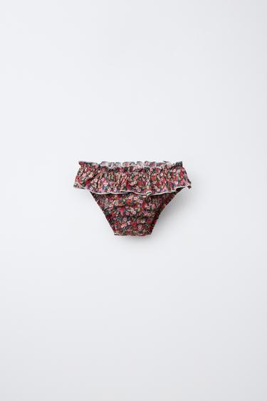 2-6 YEARS/ FLORAL PRINT BIKINI BOTTOMS MADE WITH LIBERTY FABRIC - Pink by Zara