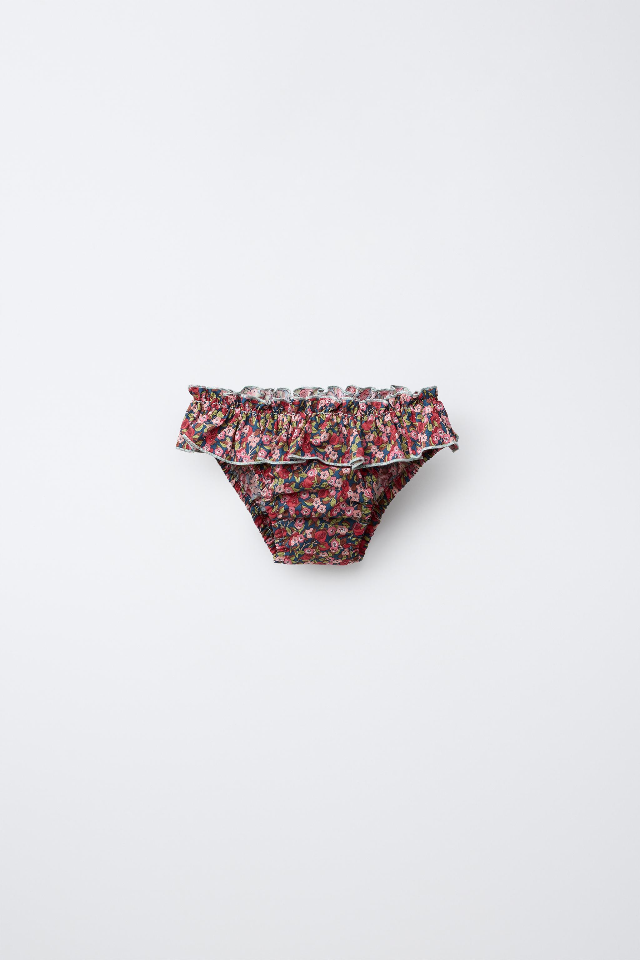 Zara 2-6 YEARS/ FLORAL SWIM BOTTOMS MADE WITH LIBERTY FABRIC
