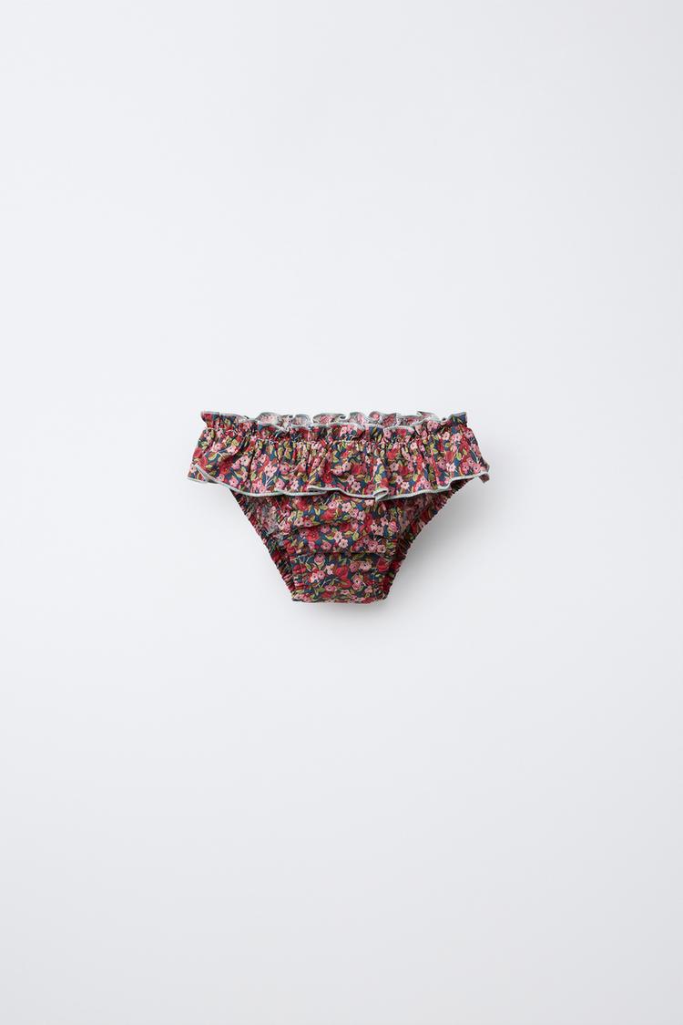 2-6 YEARS/ FLORAL SWIM BOTTOMS MADE WITH LIBERTY FABRIC — Pink