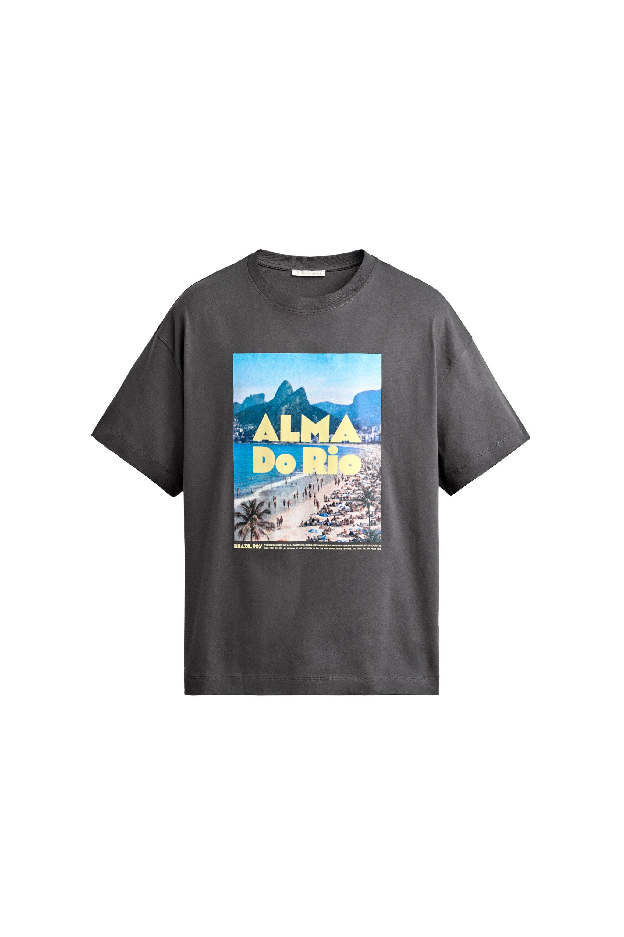 CAMISETA RELAXED FIT GRÁFICO RÍO