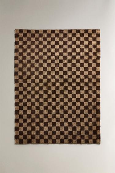 JUTETEPPICH KAROMUSTER - Braun von Zara - Bild 0