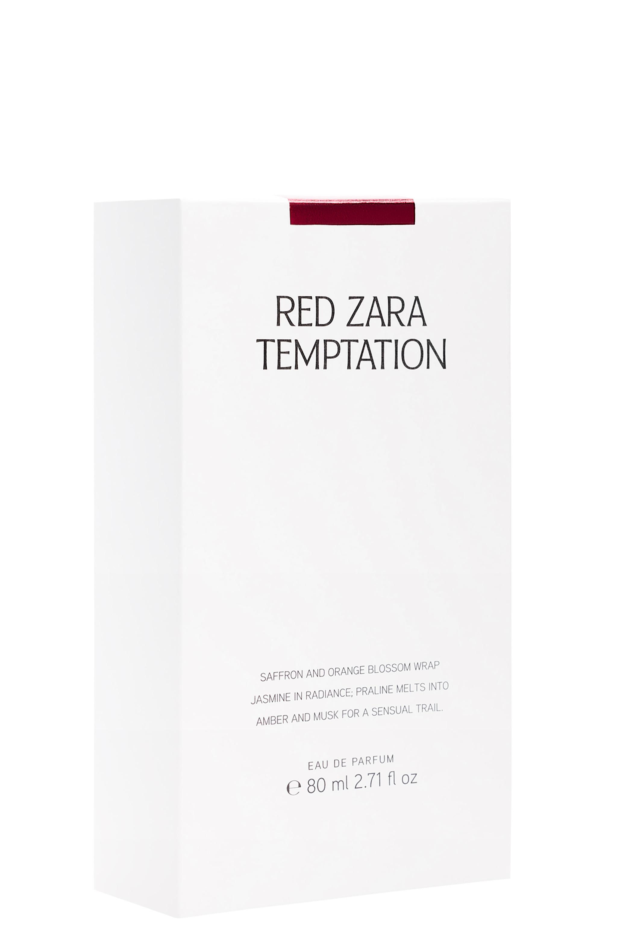 RED ZARA TEMPTATION EDP 80 ML (2.71 FL. OZ.) — TINTED LEATHER
