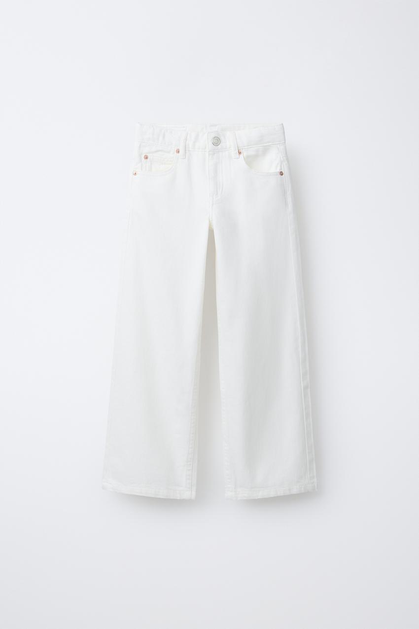 ワイドレッグデニムパンツ - ホワイト | ZARA Japan / 日本
