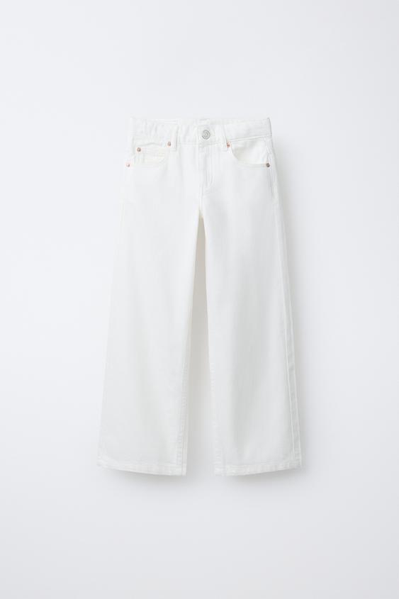 WIDE-LEG JEANS - White de Zara - Imagen 0