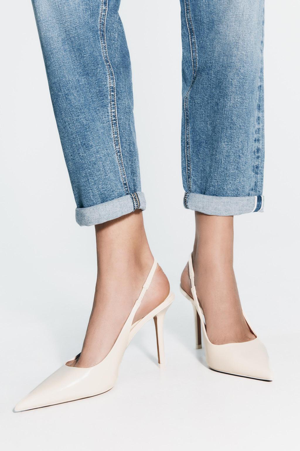 HIGH-HEEL SLINGBACK SHOES