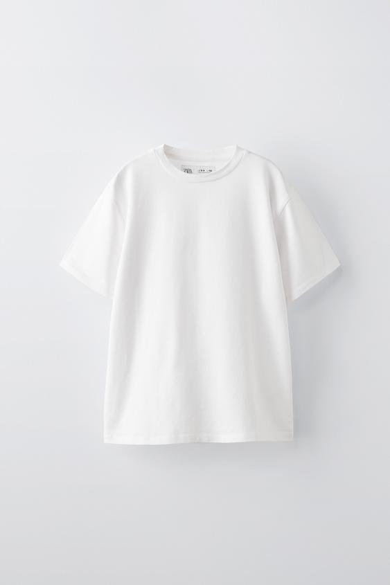 SLIM FIT T-SHIRT - White by Zara - Image 0