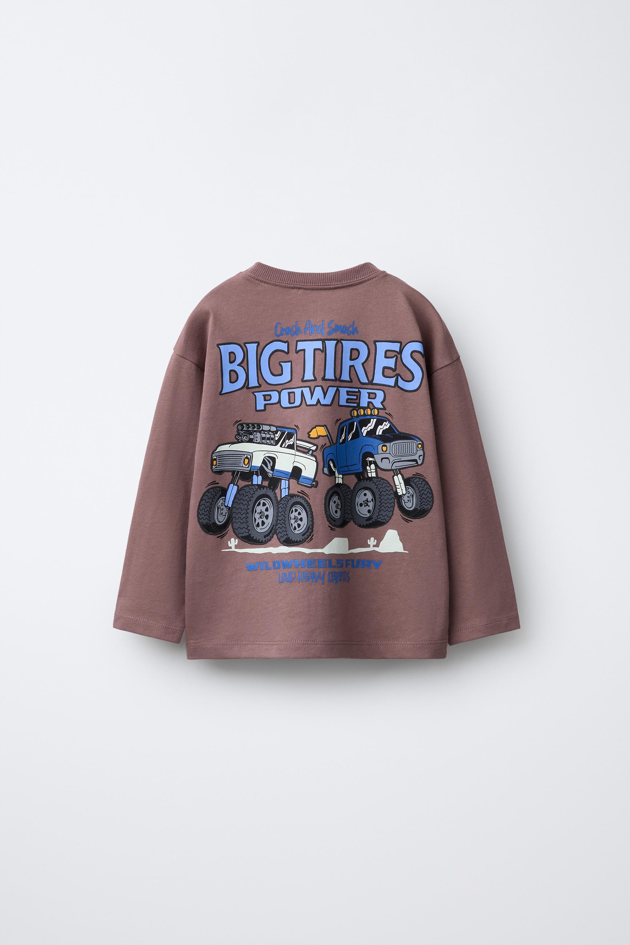 BIG TIRES MONSTERS WHEELS © PRINTED T-SHIRT