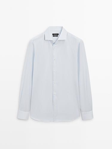 Camisa slim fit 100% algodón - rayas de Zara