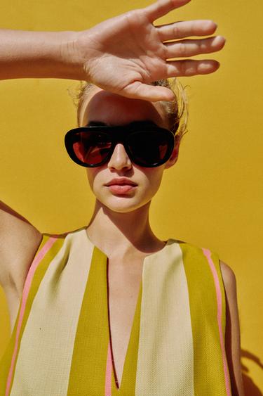 SHORT STRIPED DRESS - Multicoloured by Zara - Image 2