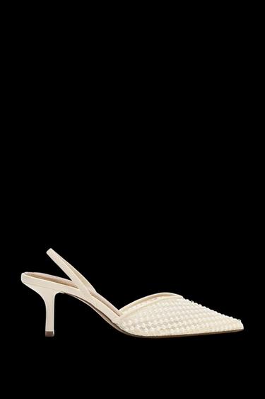 PEARL SLINGBACK SHOES - White by Zara - Image 0