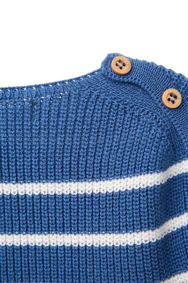 JERSEY PUNTO RAYAS - Azulado de Zara