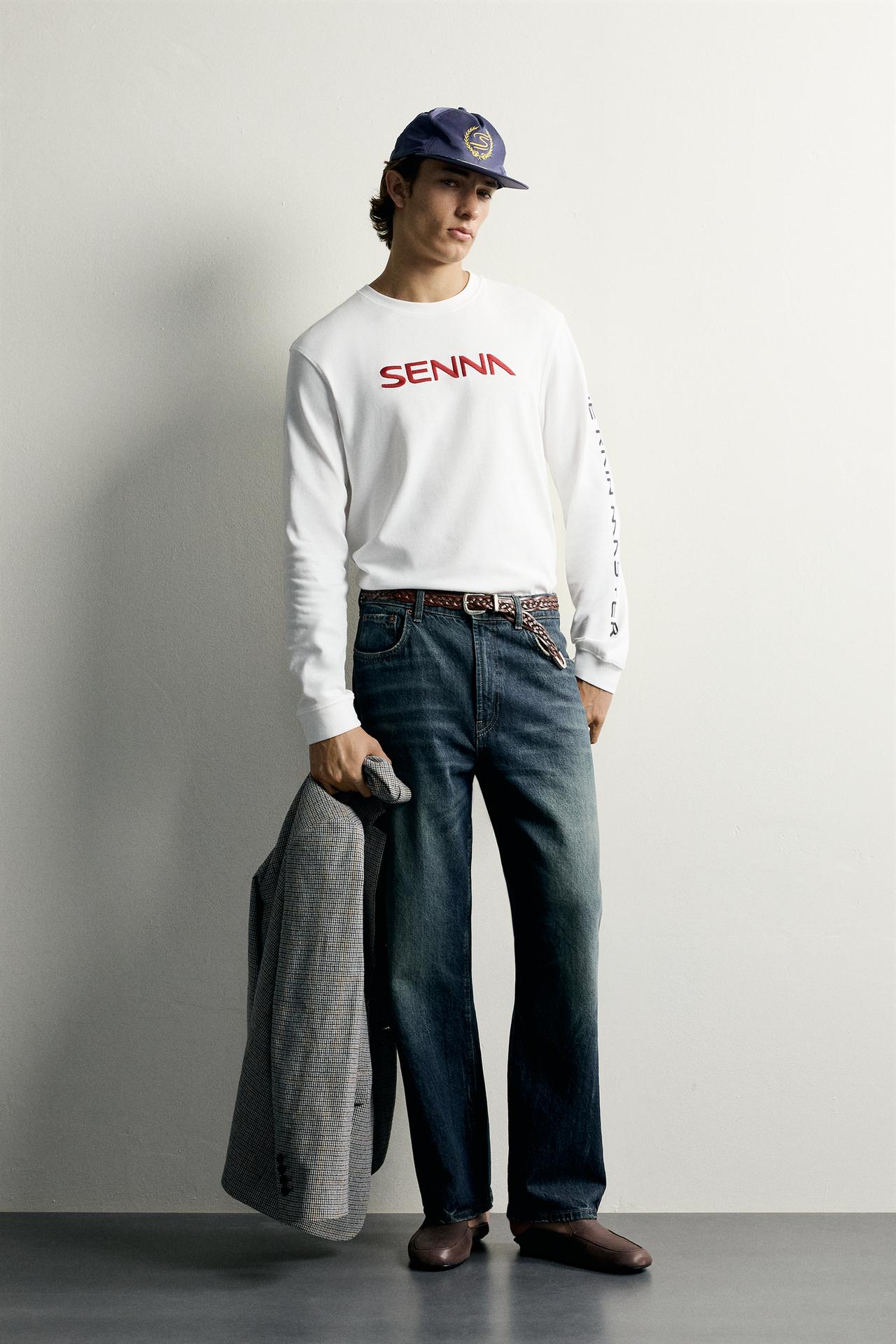 ФУТБОЛКА С ПРИНТОМ AYRTON SENNA ©