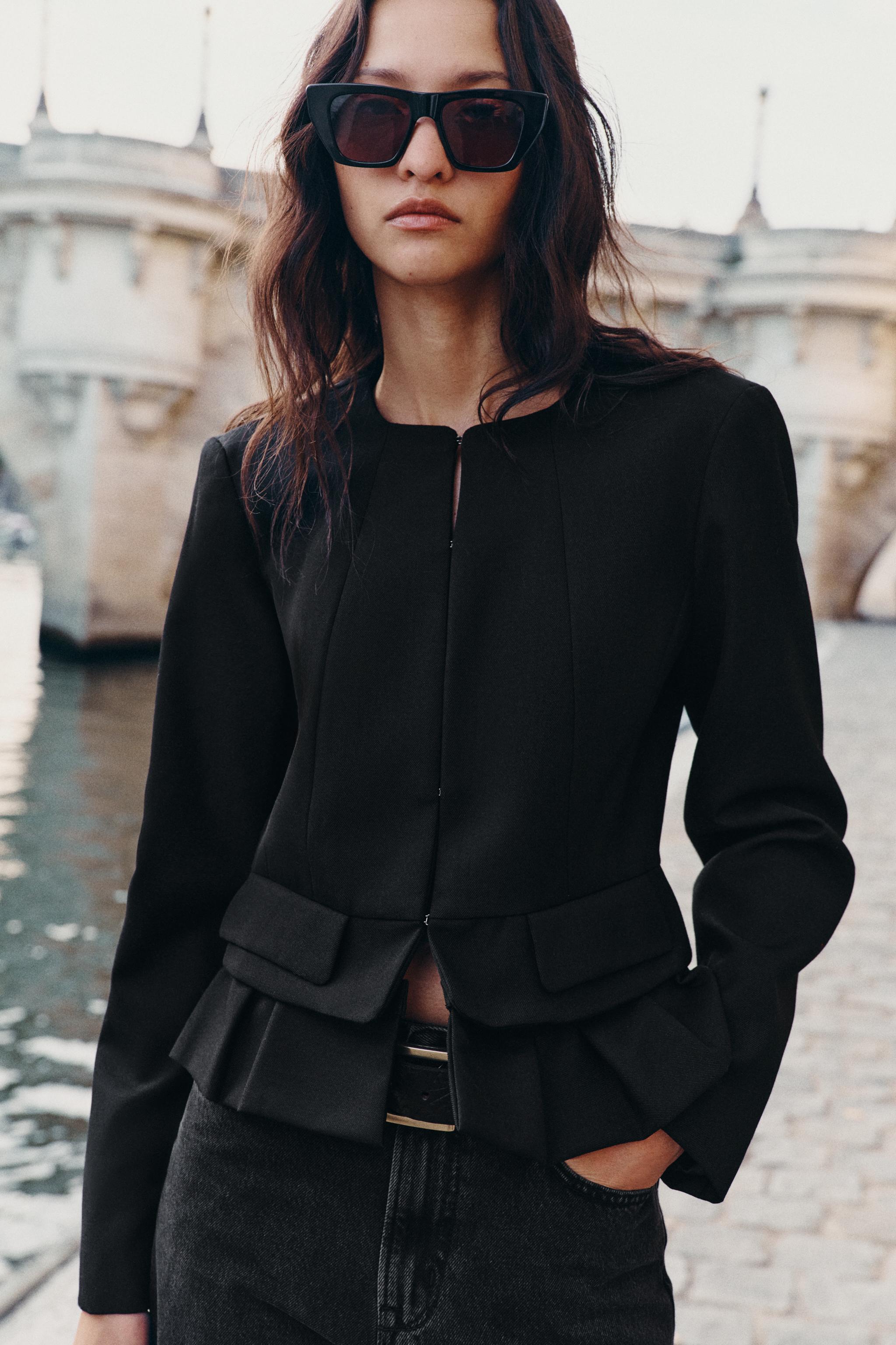 VESTE COURTE AVEC LAINE ZW COLLECTION