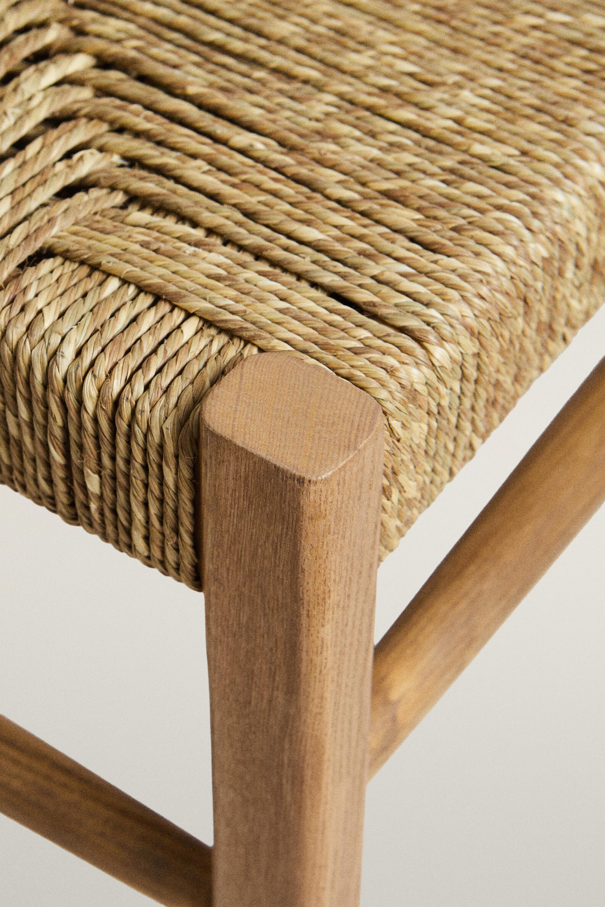 【美品】ZARA  アッシュウッドチェア ペーパーコード 木製椅子 ASH WOOD CHAIR - Light beige | ZARA United States