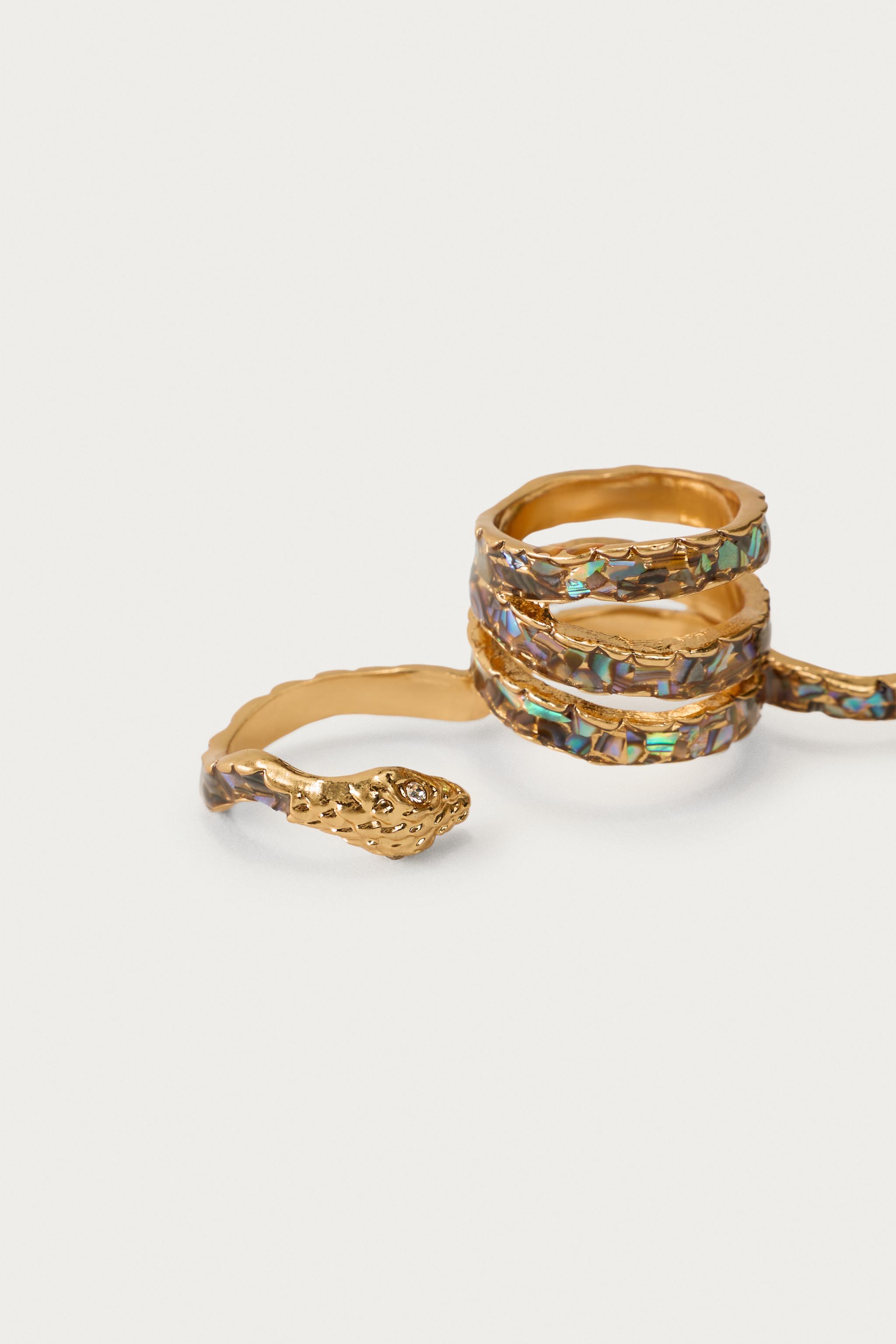 Женские аксессуары Zara MARISA BERENSON X ZARA SNAKE MULTI-POSITION RING — фото 3