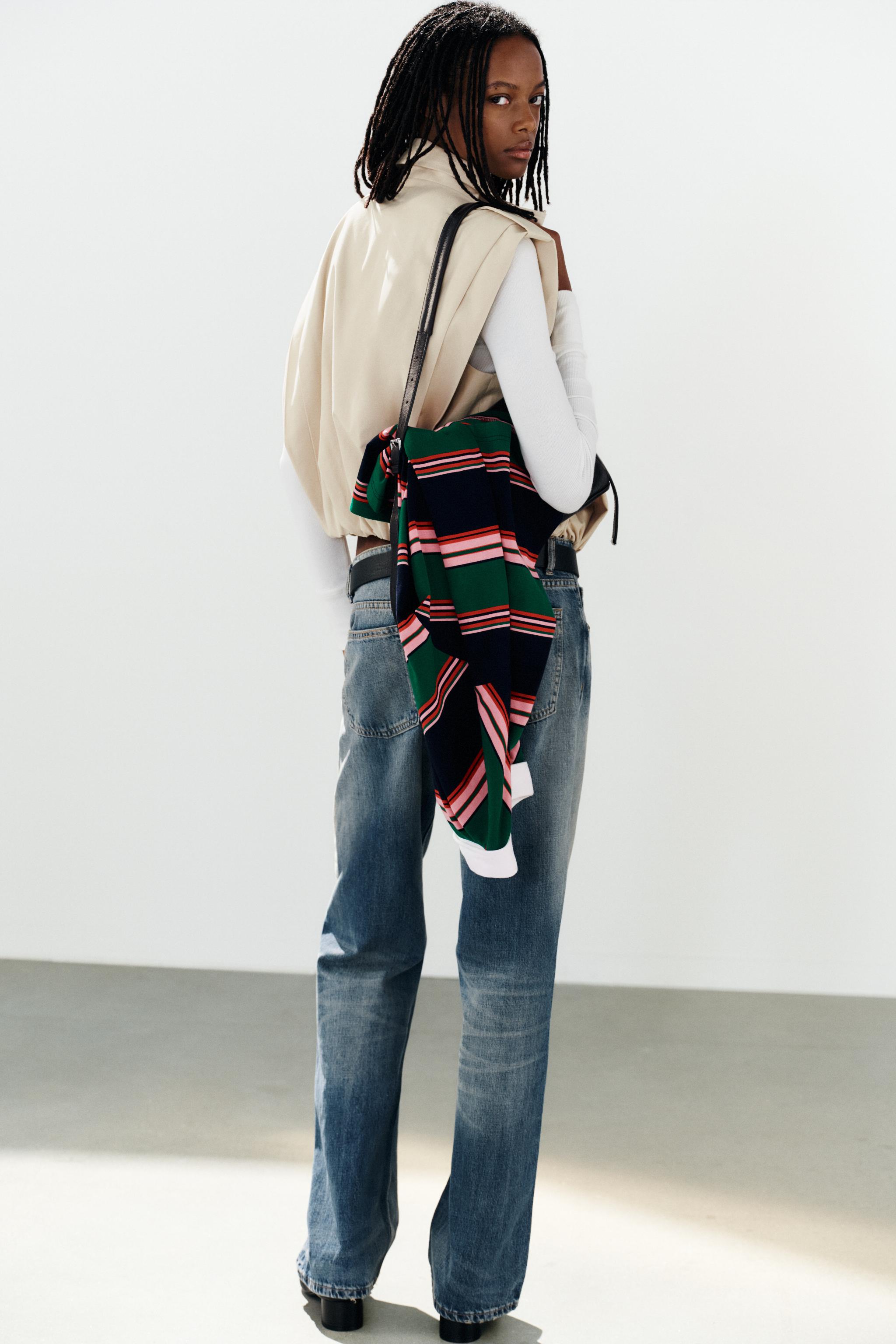 Женские жилеты Zara PLEATED BUTTON-UP VEST — фото 6