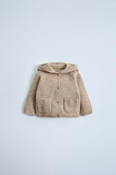 WOOL AND CASHMERE JACKET - Tan marl by Zara