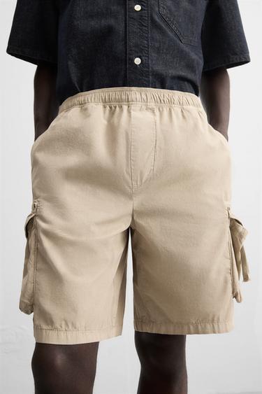 BERMUDA CARGO RELAXED FIT - vert kaki-moyen de Zara - Image 4