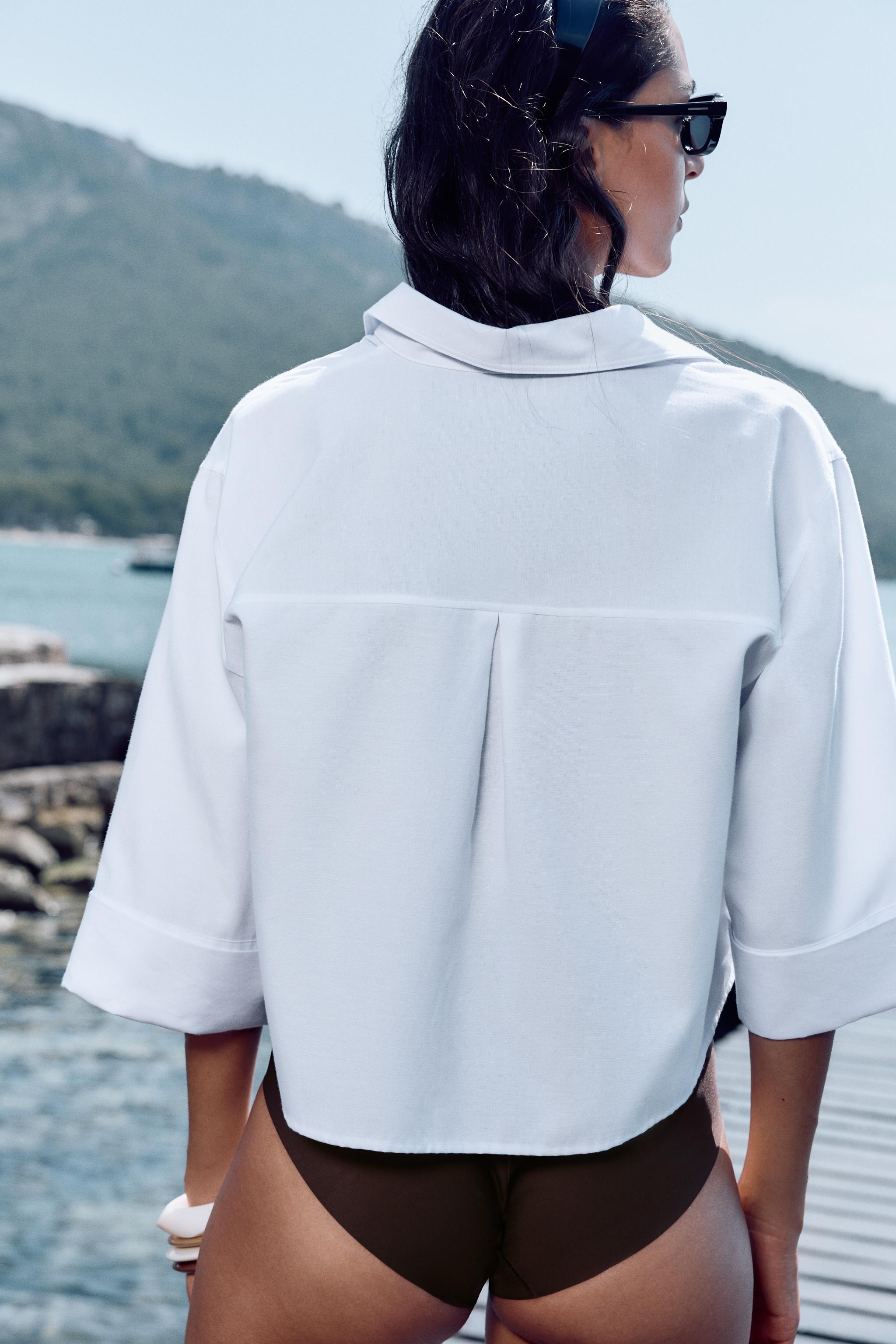 SHORT OXFORD SHIRT - White | ZARA United States