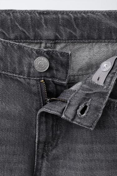 Zara STRAIGHT LEG JEANS - Mid-gray