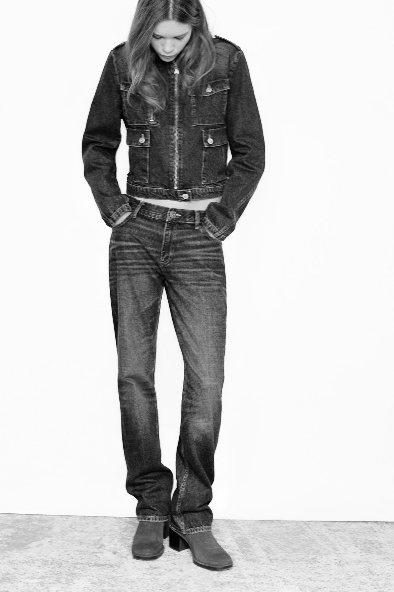 TRF MID-WAIST STRAIGHT-LEG JEANS