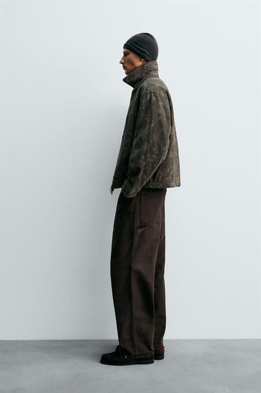 VESTE IMPRIMÉ FLORAL - Kaki foncé de Zara - Image 3