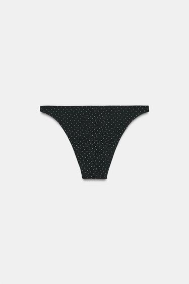 BAS DE BIKINI IMPRIMÉ À POIS - Noir de Zara - Image 9