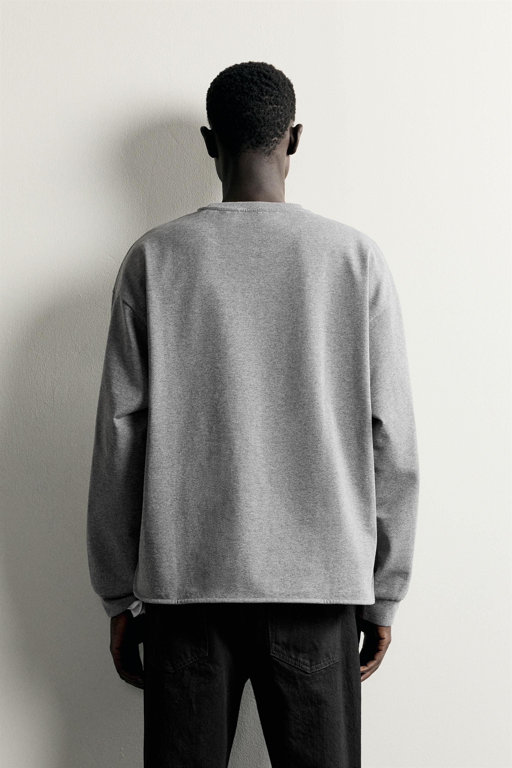 Zara RELAXED FIT YIRTMAÇLI T-SHIRT görsel 3