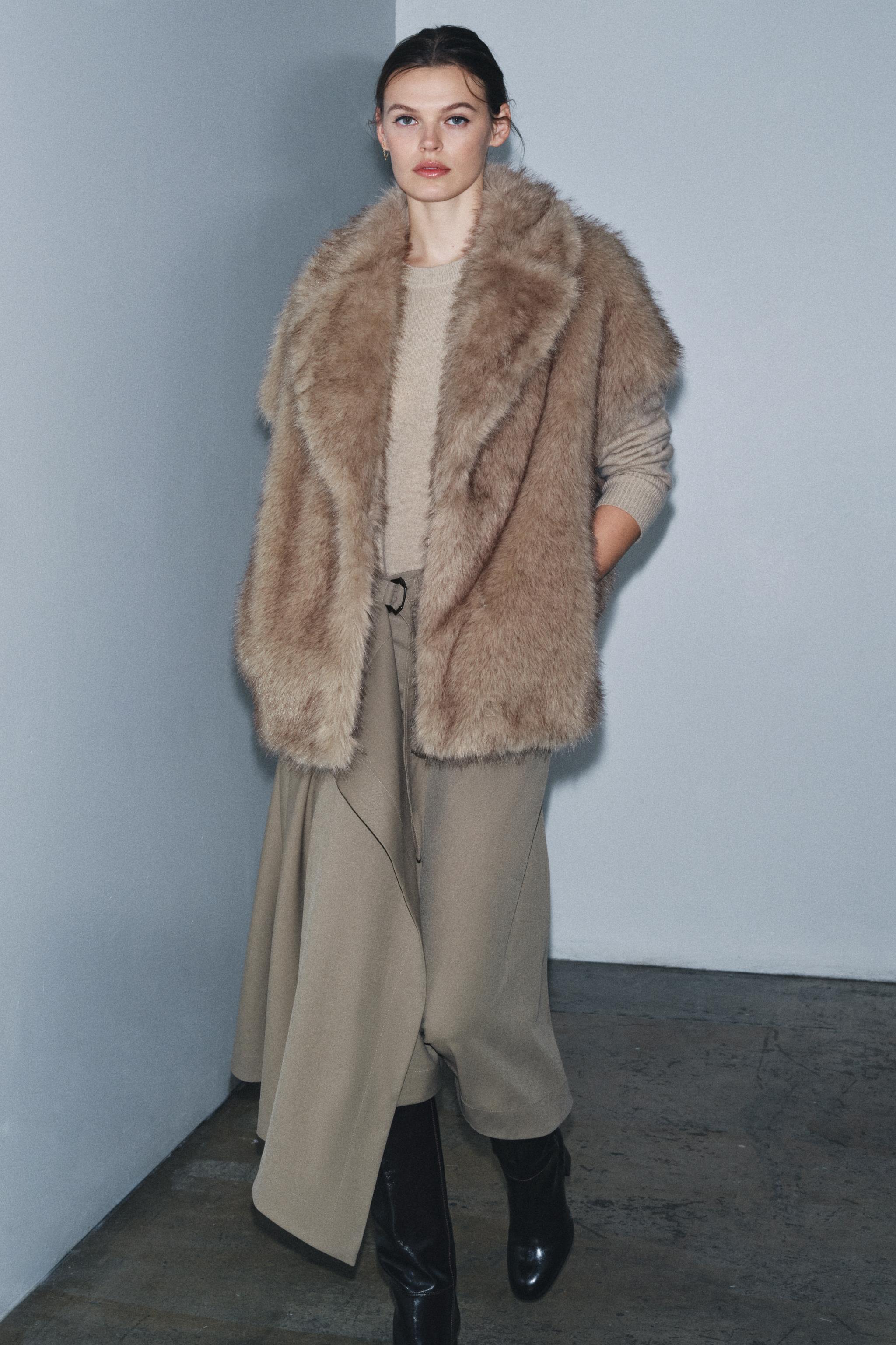 スカート Ms. ZARA バックル付きラップスカート ZW COLLECTION - ミンク | ZARA