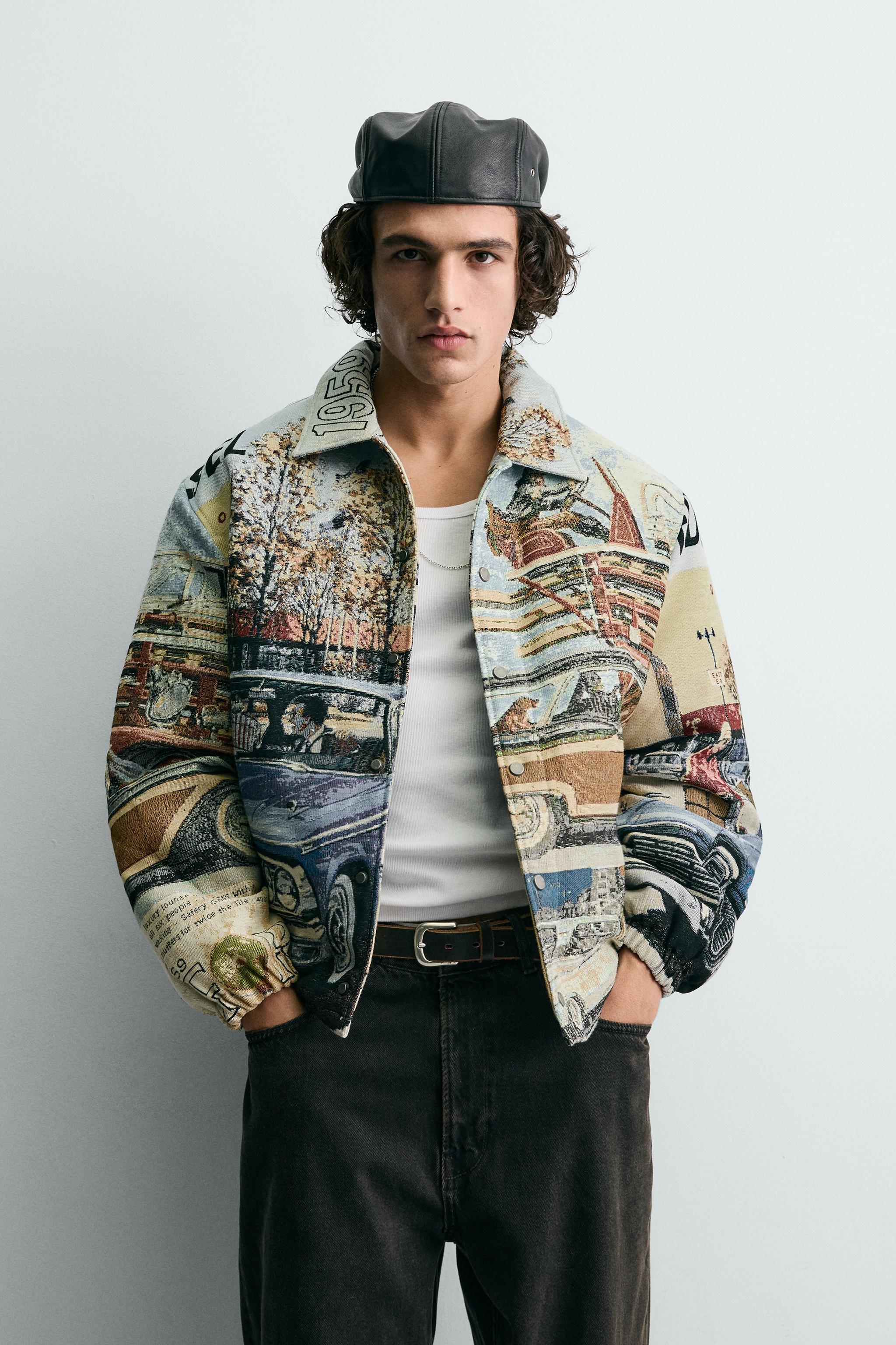 タグ付き新品★ZARAのフォードジャガードパフジャケット★Mサイズ★単一★完売品 FORD © JACQUARD PUFFER JACKET - only one | ZARA United States