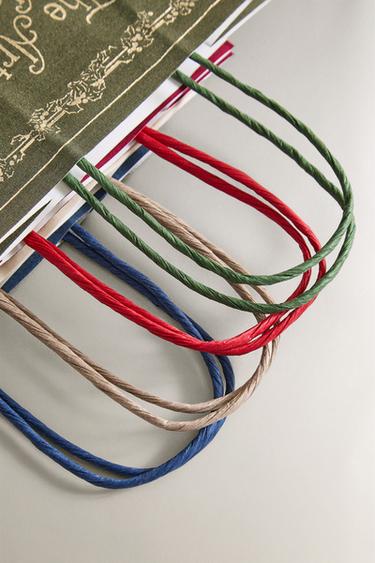 PACK OF SMALL CHRISTMAS BOOK BAGS (PACK OF 4) - Multicoloured by Zara - Image 3