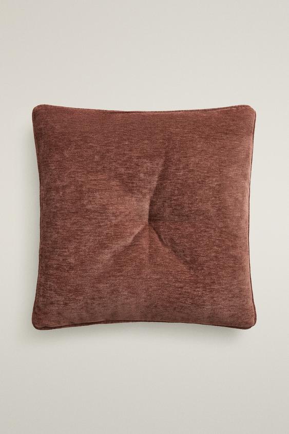 SITZKISSEN AUS CHENILLE MIT BIESE - Rosa von Zara - Bild 0
