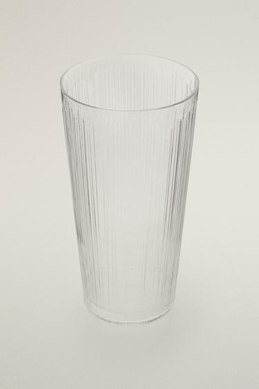TALL DECORATIVE GLASS VASE — Transparent 2