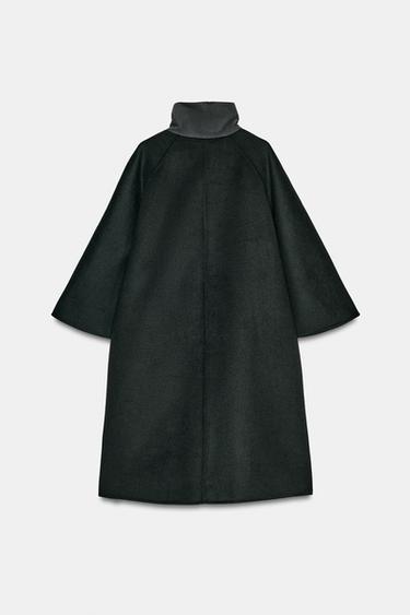 ZW COLLECTION LIMITED EDITION WOOL BLEND CAPE - Dark navy by Zara - Image 6