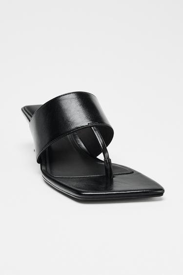 ASYMMETRIC WEDGE HEEL - Black by Zara - Image 4