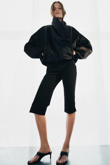 ШТАНИ КАПРІ ZW COLLECTION - Чорний Zara