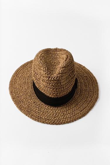 CONTRAST RIBBON HAT - Light beige by Zara