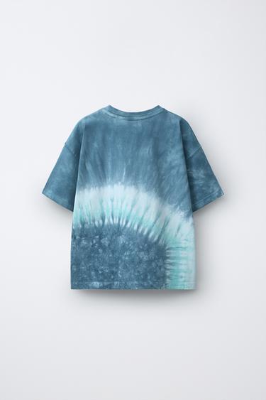 TIE-DYE PRINT T-SHIRT - Blue by Zara - Image 1