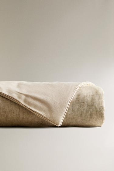 COTTON AND LINEN QUILT - Beige by Zara - Image 4