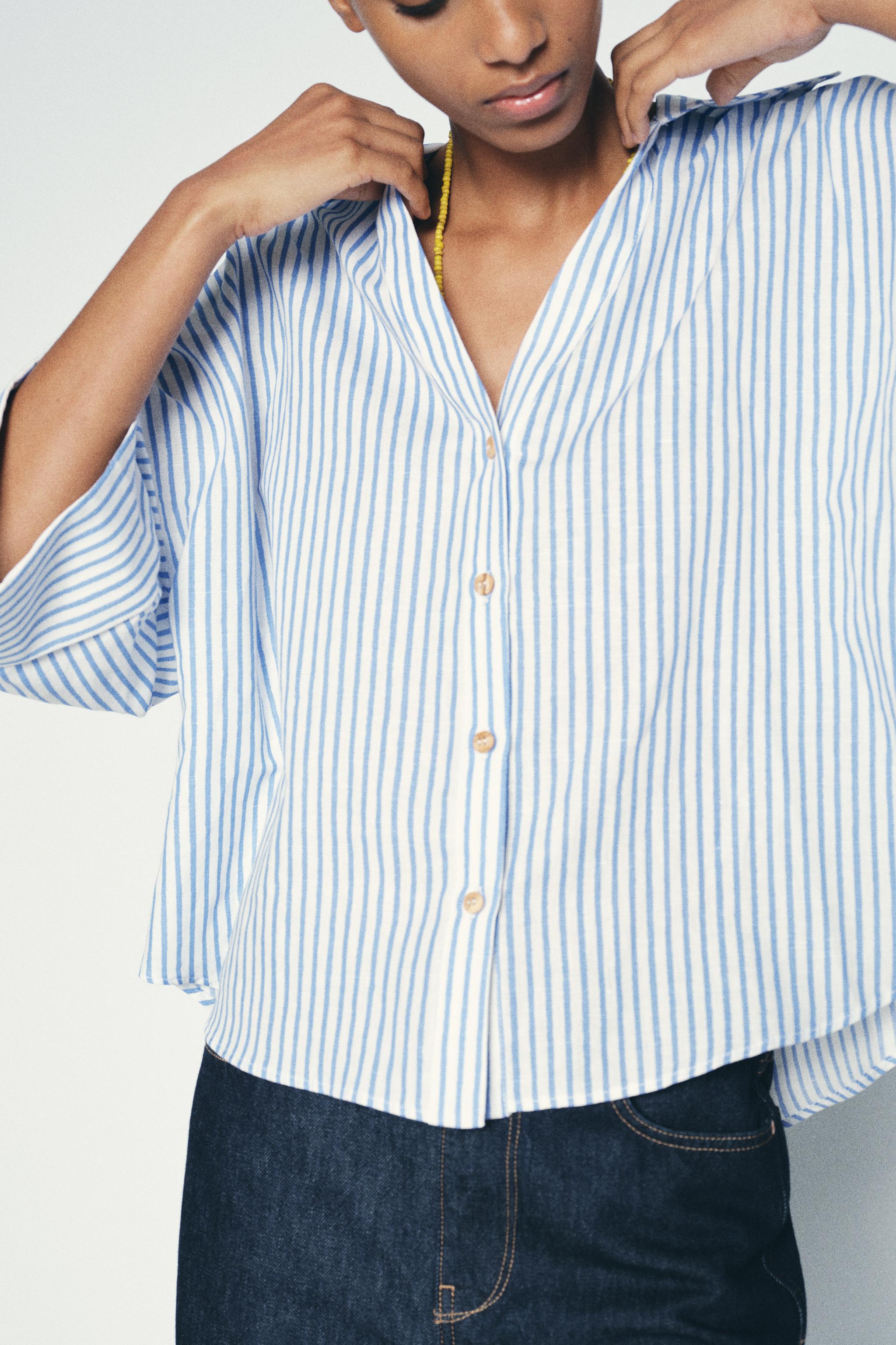 ロンハーマン SZストライプシャツ□アパルトモン フミカウチダ  